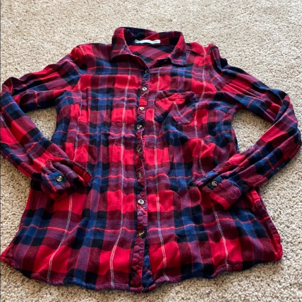 Button up plaid